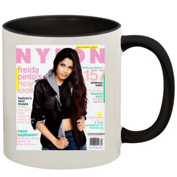 Freida Pinto 11oz Colored Inner & Handle Mug