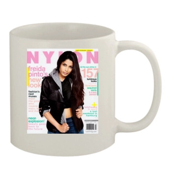 Freida Pinto 11oz White Mug