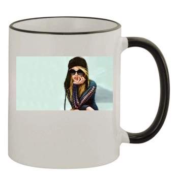 Emma Roberts 11oz Colored Rim & Handle Mug