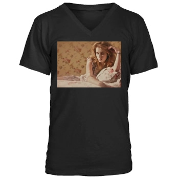 Emma Roberts Men's V-Neck T-Shirt