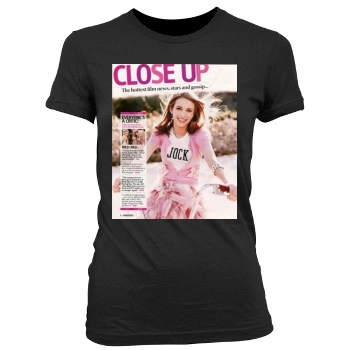 Emma Roberts Women's Junior Cut Crewneck T-Shirt