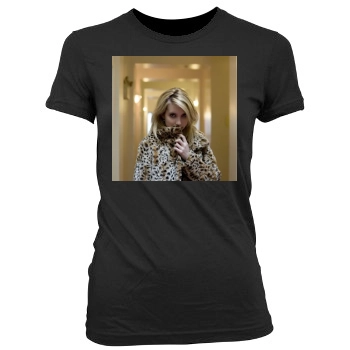 Emma Roberts Women's Junior Cut Crewneck T-Shirt