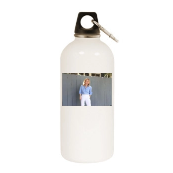 Emma Roberts White Water Bottle With Carabiner