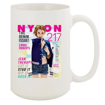 Emma Roberts 15oz White Mug