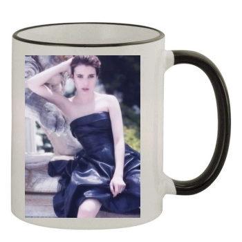 Emma Roberts 11oz Colored Rim & Handle Mug