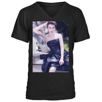 Emma Roberts Men's V-Neck T-Shirt