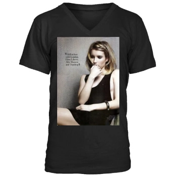 Emma Roberts Men's V-Neck T-Shirt