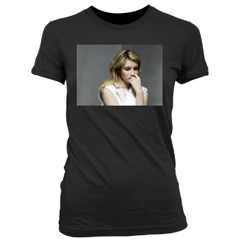 Emma Roberts Women's Junior Cut Crewneck T-Shirt