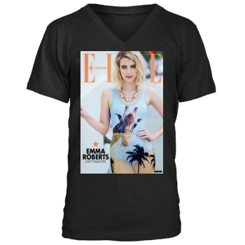 Emma Roberts Men's V-Neck T-Shirt