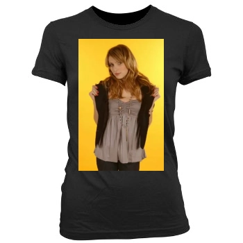 Emma Roberts Women's Junior Cut Crewneck T-Shirt