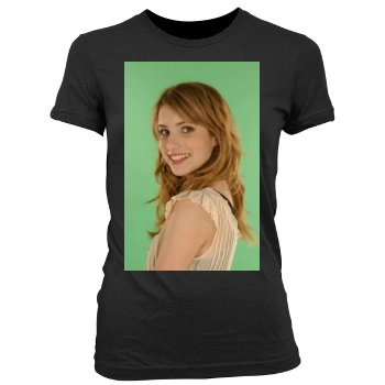 Emma Roberts Women's Junior Cut Crewneck T-Shirt