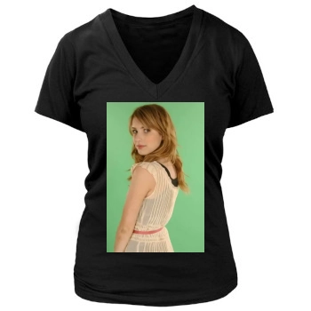 Emma Roberts Women's Deep V-Neck TShirt