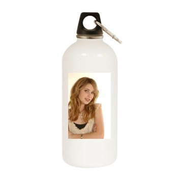 Emma Roberts White Water Bottle With Carabiner