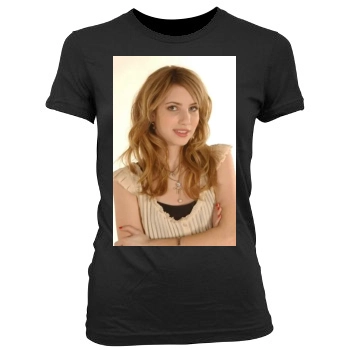 Emma Roberts Women's Junior Cut Crewneck T-Shirt