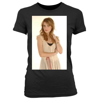 Emma Roberts Women's Junior Cut Crewneck T-Shirt