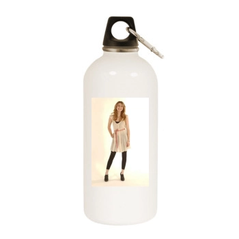 Emma Roberts White Water Bottle With Carabiner