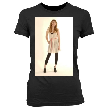 Emma Roberts Women's Junior Cut Crewneck T-Shirt