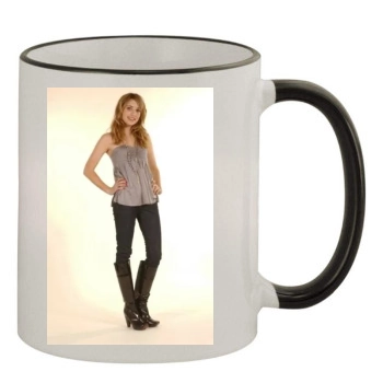 Emma Roberts 11oz Colored Rim & Handle Mug