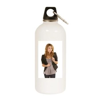 Emma Roberts White Water Bottle With Carabiner