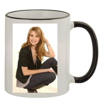 Emma Roberts 11oz Colored Rim & Handle Mug