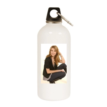 Emma Roberts White Water Bottle With Carabiner