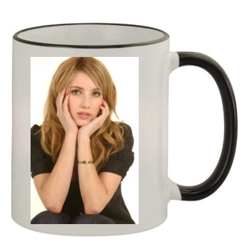 Emma Roberts 11oz Colored Rim & Handle Mug