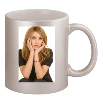 Emma Roberts 11oz Metallic Silver Mug