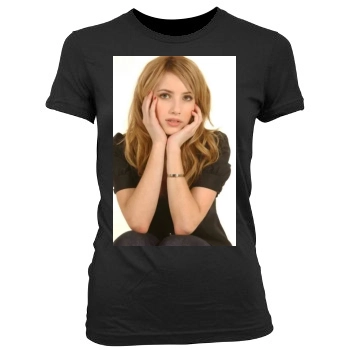 Emma Roberts Women's Junior Cut Crewneck T-Shirt