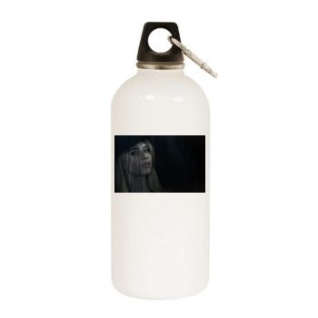 Emma Roberts White Water Bottle With Carabiner