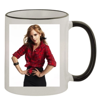 Emma Watson 11oz Colored Rim & Handle Mug