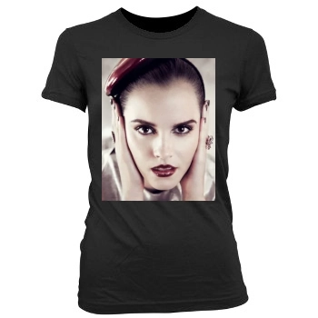 Emma Watson Women's Junior Cut Crewneck T-Shirt