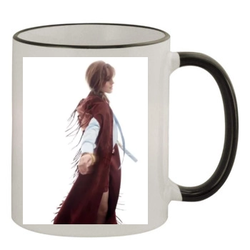 Emma Watson 11oz Colored Rim & Handle Mug