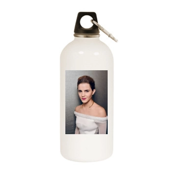 Emma Watson White Water Bottle With Carabiner