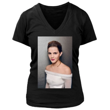 Emma Watson Women's Deep V-Neck TShirt