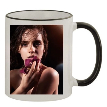 Emma Watson 11oz Colored Rim & Handle Mug