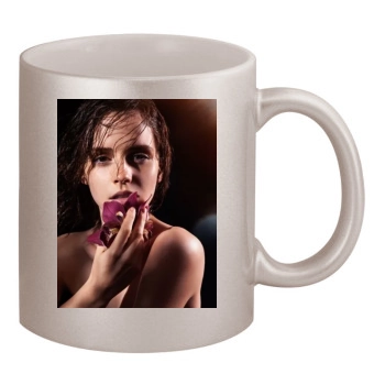 Emma Watson 11oz Metallic Silver Mug