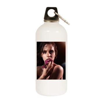 Emma Watson White Water Bottle With Carabiner