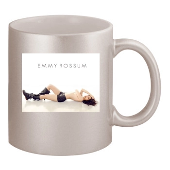 Emmy Rossum 11oz Metallic Silver Mug