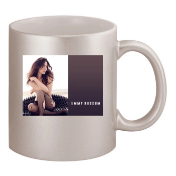 Emmy Rossum 11oz Metallic Silver Mug