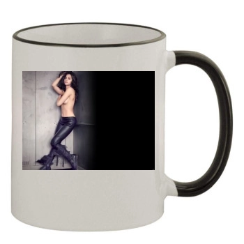 Emmy Rossum 11oz Colored Rim & Handle Mug