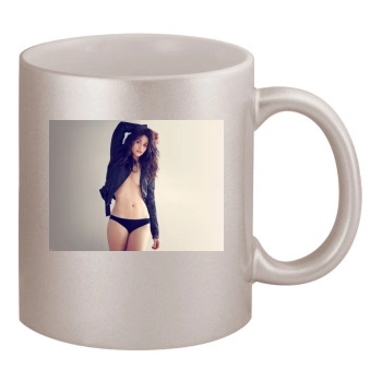 Emmy Rossum 11oz Metallic Silver Mug