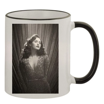 Emmy Rossum 11oz Colored Rim & Handle Mug