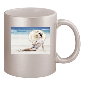 Emmy Rossum 11oz Metallic Silver Mug