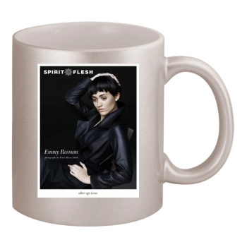 Emmy Rossum 11oz Metallic Silver Mug