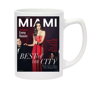 Emmy Rossum 14oz White Statesman Mug