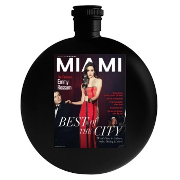 Emmy Rossum Round Flask