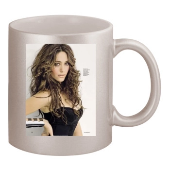 Emmy Rossum 11oz Metallic Silver Mug