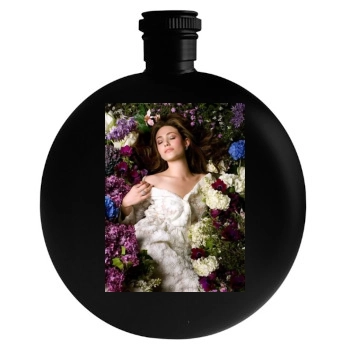 Emmy Rossum Round Flask