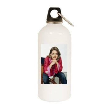 Felicitas Woll White Water Bottle With Carabiner