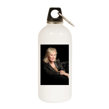 Glenn Close White Water Bottle With Carabiner